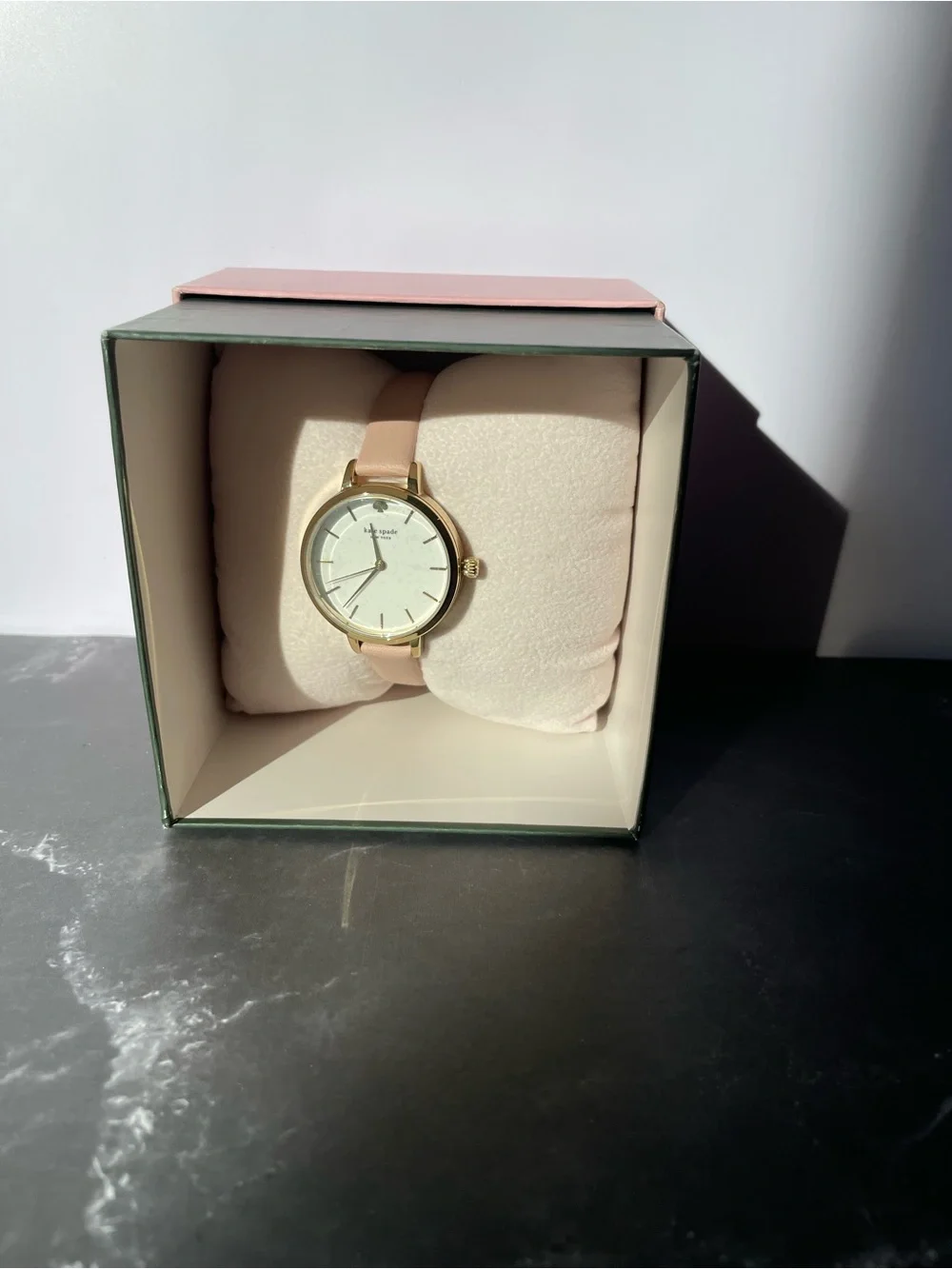 New Kate Spade New York Blush Pink Leather Watch